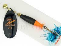 Spinner Mepps Aglia LongCast #5 24g - Black / Orange BESTEN KUNSTKODER Angelshop