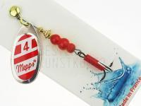 Spinner Mepps Aglia Polonia Silver #4 9g BESTEN KUNSTKODER Angelshop