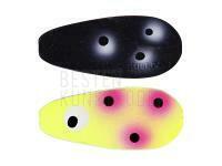 Blinker OGP Bulldog Inline P&T 3cm 6g - Black/Yellow Clown BESTEN KUNSTKODER Angelshop