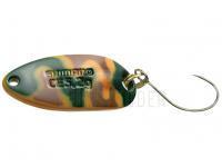 Blinker Shimano Cardiff Roll Swimmer 2.5g - 24T Mustard Green Camo BESTEN KUNSTKODER Angelshop