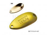 Blinker Shimano Cardiff Roll Swimmer CE 4.5g - 64T Lime Gold BESTEN KUNSTKODER Angelshop