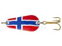 Blinker Solvkroken Spesial Classic 32mm 7g - Norges Flagg BESTEN KUNSTKODER Angelshop