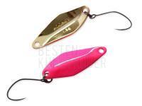 Forellen Blinker Nories Masukuroto Rooney 1.8g - #034 (Fluo-Pink / Gold) BESTEN KUNSTKODER Angelshop