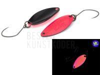 Forellen Blinker Nories Masukuroto Sofia 1.6g 25mm - #039 (Pink Glow / Black) BESTEN KUNSTKODER Angelshop