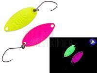 Forellen Blinker Nories Masukuroto Tulle 1.4g 24mm - #002 (Fluo- Yellow / Pink) BESTEN KUNSTKODER Angelshop