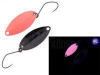 Forellen Blinker Nories Masukuroto Tulle 1.8g 27mm - #039 (Pink Glow / Black) BESTEN KUNSTKODER Angelshop