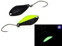 Forellen Blinker Nories Masukuroto Weeper 0.9g 20mm - #022 (Fluo-Yellow / Black) BESTEN KUNSTKODER Angelshop