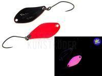 Forellen Blinker Nories Masukuroto Weeper 0.9g 20mm - #039 (Pink Glow / Black) BESTEN KUNSTKODER Angelshop