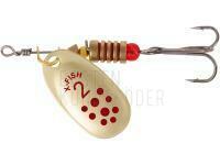 Blinker X-Fish Spike #2 4.5g - Gold RD BESTEN KUNSTKODER Angelshop