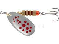 Blinker X-Fish Spike #4 9.5g - Silver RD BESTEN KUNSTKODER Angelshop