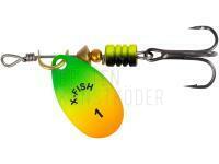 Blinker X-Fish Stark #1 2.5g - Fire tiger BESTEN KUNSTKODER Angelshop