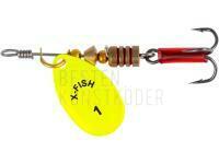 Blinker X-Fish Stark #1 2.5g - Nikel UV lime BESTEN KUNSTKODER Angelshop