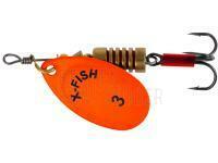 Blinker X-Fish Stark #3 6g - Nikel UV orange