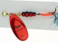 Spinner Mepps Aglia Platium Red #5 | 13g BESTEN KUNSTKODER Angelshop