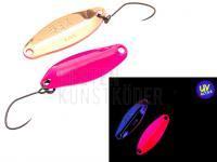 Forellen Blinker Nories Masukuroto 2.0g - #034 (Fluo-Pink / Gold) UV BESTEN KUNSTKODER Angelshop