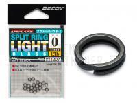 Decoy Split Ring LightClass R-1 Black - #0 | 15lb BESTEN KUNSTKODER Angelshop