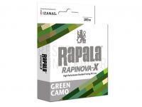 Geflechtschnur Rapala Rapinova-X Green Camo 100m | 0.40mm