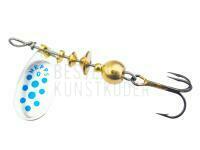 Spinner Mepps Comet Decorees #0 2g - Silver/Blue Dots BESTEN KUNSTKODER Angelshop
