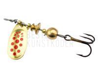Spinner Mepps Comet Decorees #0 2g - Gold/Red Dots BESTEN KUNSTKODER Angelshop