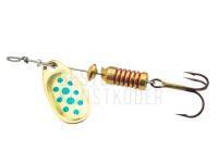 Spinner Mepps Comet Decorees #00 1.5g - Gold/Blue Dots BESTEN KUNSTKODER Angelshop
