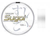 Geflochtene Schnüre Dragon Sugoi Superthin P.E. Braid White 135m 0.044mm BESTEN KUNSTKODER Angelshop