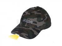 Cap with ear-protectors with the torch - dark camo F BESTEN KUNSTKODER Angelshop