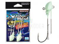 JigKöpfen Decoy SV-37G Glow Sabel Head - #3/0 5g BESTEN KUNSTKODER Angelshop