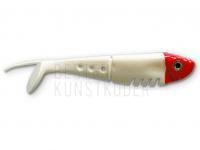 Gummifishe Delalande Buster Shad 5cm - 61 - Blanc tête rouge BESTEN KUNSTKODER Angelshop