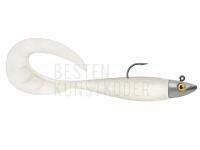 Gummifishe Delalande Zand Curly 12cm + jig head 14g - 10 - BLANC BESTEN KUNSTKODER Angelshop