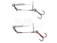 Carbon49 Corkscrew Stinger 1x#1/0 | 28kg | 2pcs BESTEN KUNSTKODER Angelshop