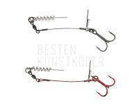 Carbon49 Corkscrew Stinger 1x#2/0 | 31kg | 2pcs BESTEN KUNSTKODER Angelshop