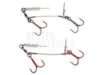 Carbon49 Corkscrew Stinger 2x#2/0 | 31kg | 2pcs BESTEN KUNSTKODER Angelshop