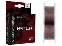 Monofile Schnüre Dragon S.H.M Camouflage Match 150m 0.14mm BESTEN KUNSTKODER Angelshop