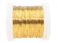 FMFly X-Fine Wire 0.18mm 18yds 15m - Brass ( yellow gold ) BESTEN KUNSTKODER Angelshop
