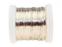 FMFly X-Fine Wire 0.18mm 18yds 15m - Silver - Gold patina BESTEN KUNSTKODER Angelshop