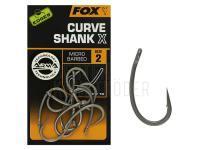 Karpfenhaken FOX EDGES Curve Shank X Hook #2 BESTEN KUNSTKODER Angelshop