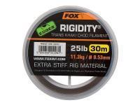 FOX Monofile Schnüre EDGES Rigidity Trans Khaki BESTEN KUNSTKODER Angelshop