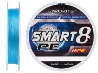 Geflechtschnur Favorite Smart PE 8x 150m (sky blue) - #0.8/0.153mm 15lb/6.8kg BESTEN KUNSTKODER Angelshop