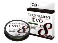 Geflochtene Schnüre Daiwa Tournament X8 Braid Evo+ Dark Green 135m 0.20mm BESTEN KUNSTKODER Angelshop