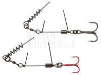 Savage Gear SS Corkscrew Stingers 3g SGY 1X #2/0 35kg | 2pcs: 1x RED + 1x BN BESTEN KUNSTKODER Angelshop