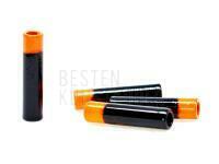 FutureFly AttiTubes 13 mm - Black - Fl. Orange BESTEN KUNSTKODER Angelshop