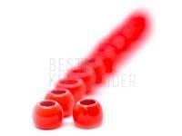 FutureFly Brass Beads 4 mm - FL. Red BESTEN KUNSTKODER Angelshop