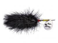 Spinner Mepps Giant Marabou 40g -  Silver / Black BESTEN KUNSTKODER Angelshop
