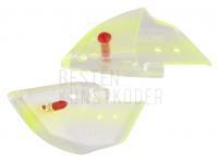 Rhys Davis Teaser Cut Bait Head - Clear UV Chart Flash BESTEN KUNSTKODER Angelshop