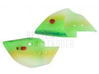 Rhys Davis Teaser Cut Bait Head - Glow Splatter Green BESTEN KUNSTKODER Angelshop