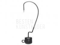 JigKöpfen Savage Gear Ned EWG Jighead Matt Black 3pcs #5/0 5g BESTEN KUNSTKODER Angelshop
