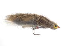 Streamer Grey Zonker Silver Mylar no. 8 BESTEN KUNSTKODER Angelshop