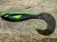 Gummifisch Great Fish Rocky Twister Slim 15cm - black alien