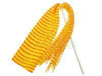 Wapsi Barred Round Rubber Medium - Yellow / Orange-Red BESTEN KUNSTKODER Angelshop