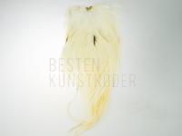Hareline Dubbin Flat Wing Saddles - #377 UV2 White BESTEN KUNSTKODER Angelshop